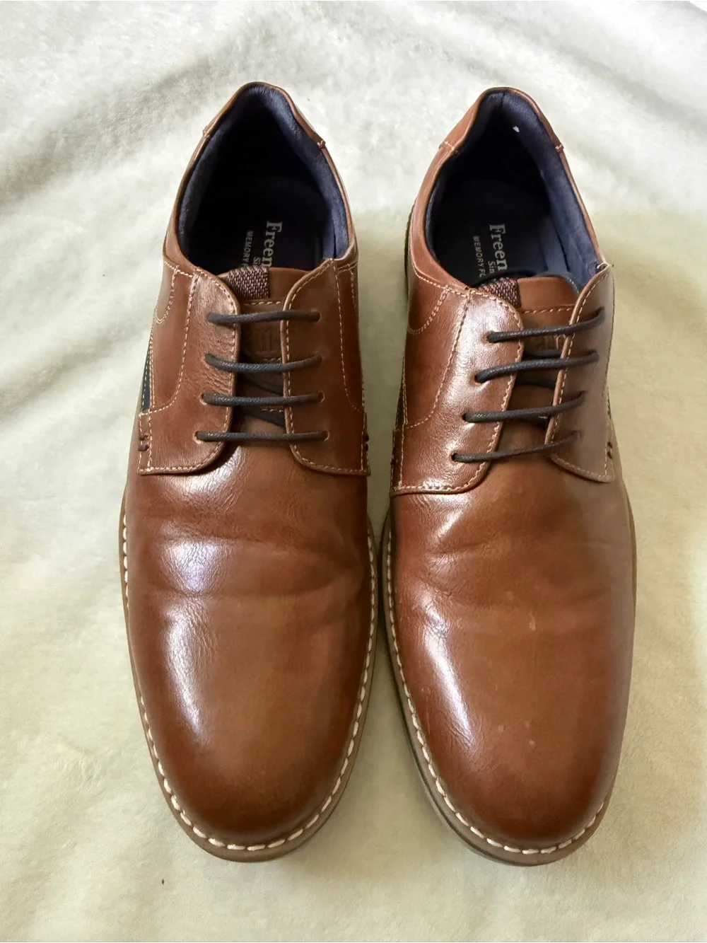 Men's Brown Leather Derby Shoes